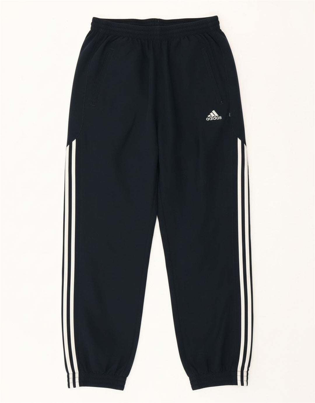 Adidas Dame træningsdragt Bukser Joggers UK 12 Medium Navy Blue Polyester