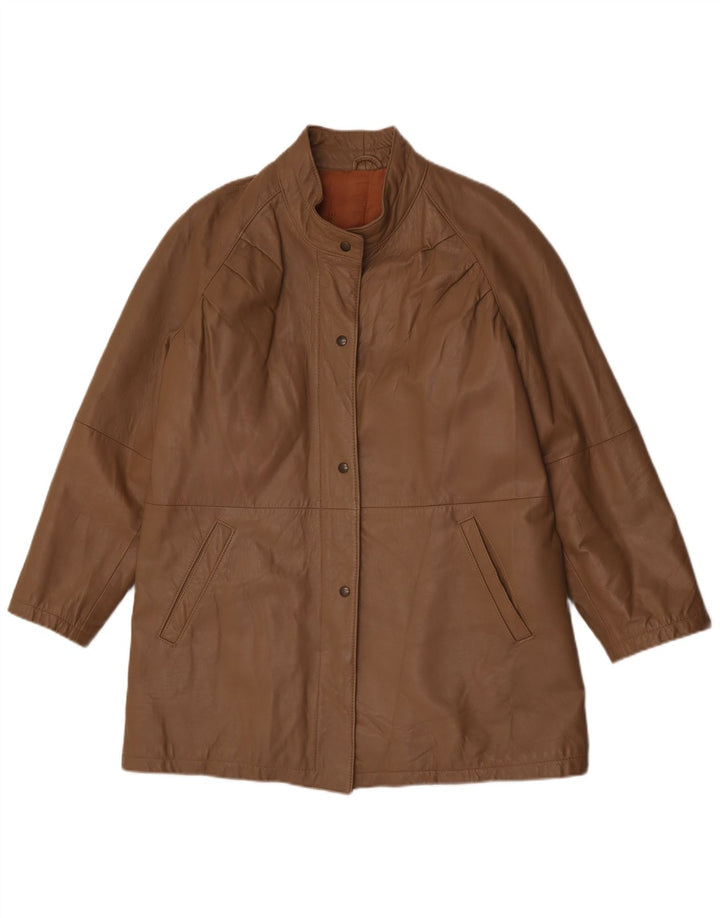 Renna Dame Læderjakke IT 50 XL Brun