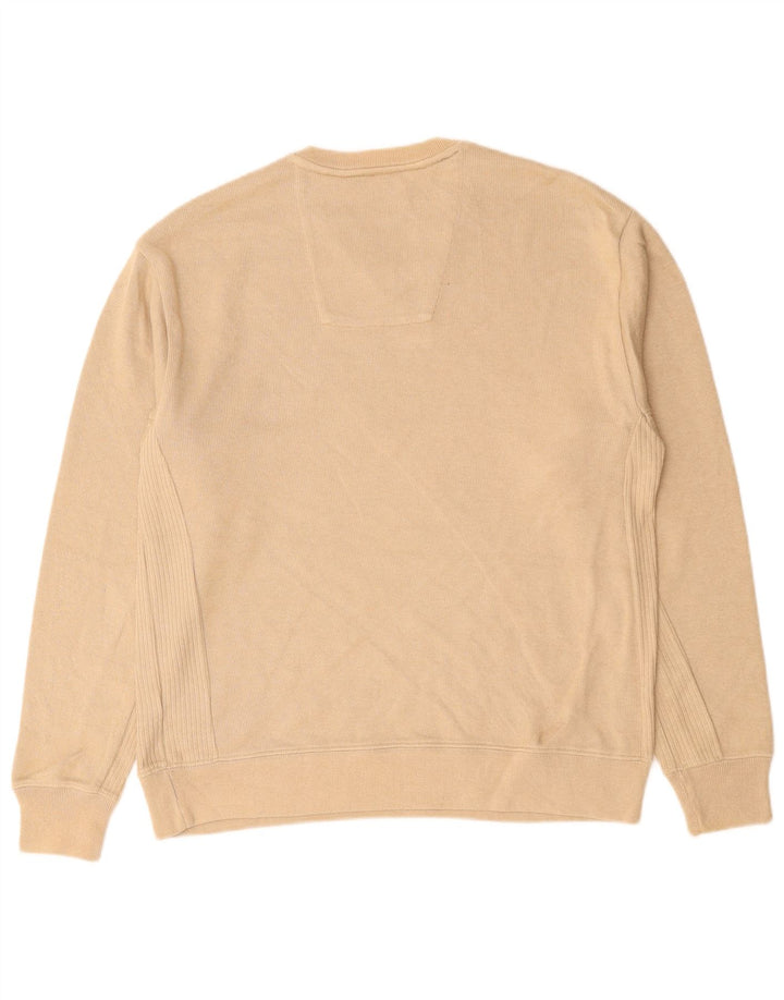 IZOD Herre V-hals sweater lille beige bomuld