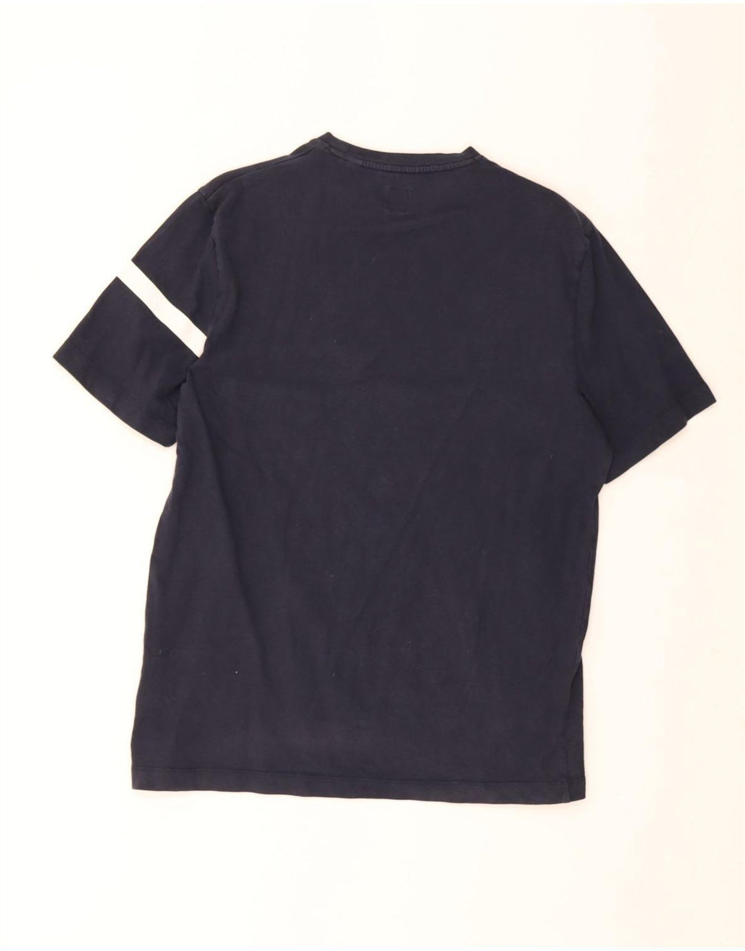 Jack Wills Herre grafisk T-shirt Top Medium Marineblå Colourblock Bomuld