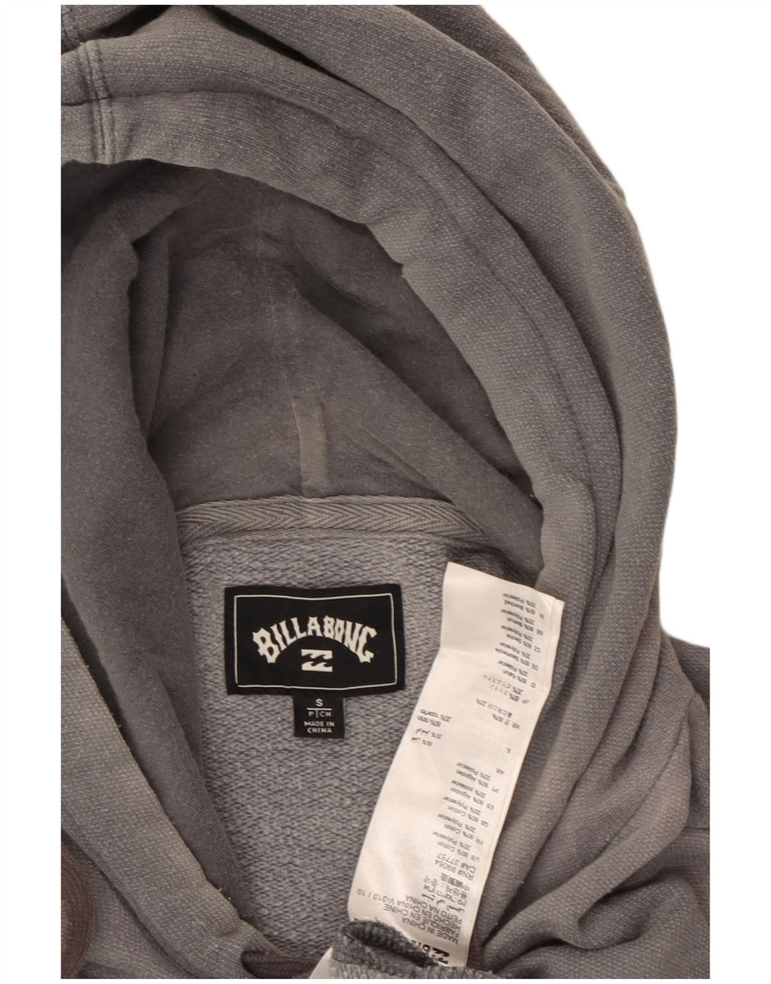 BILLABONG Grafisk hættetrøje til mænd, lille grå bomuld