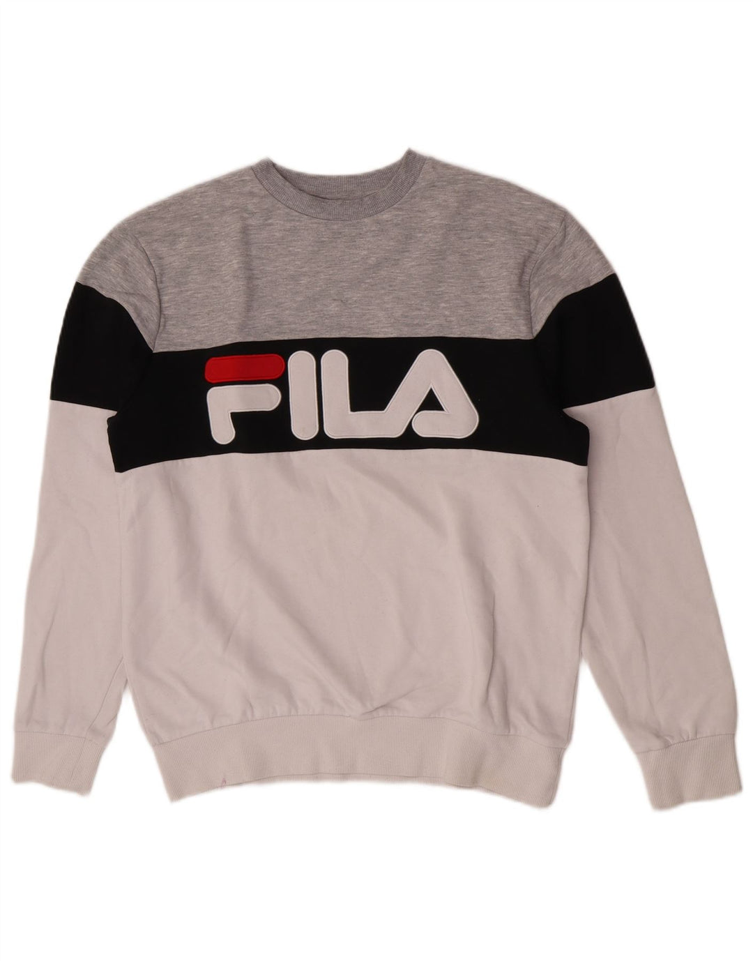 Fila Herre grafisk sweatshirt Jumper Medium Flerfarvet Colourblock Bomuld