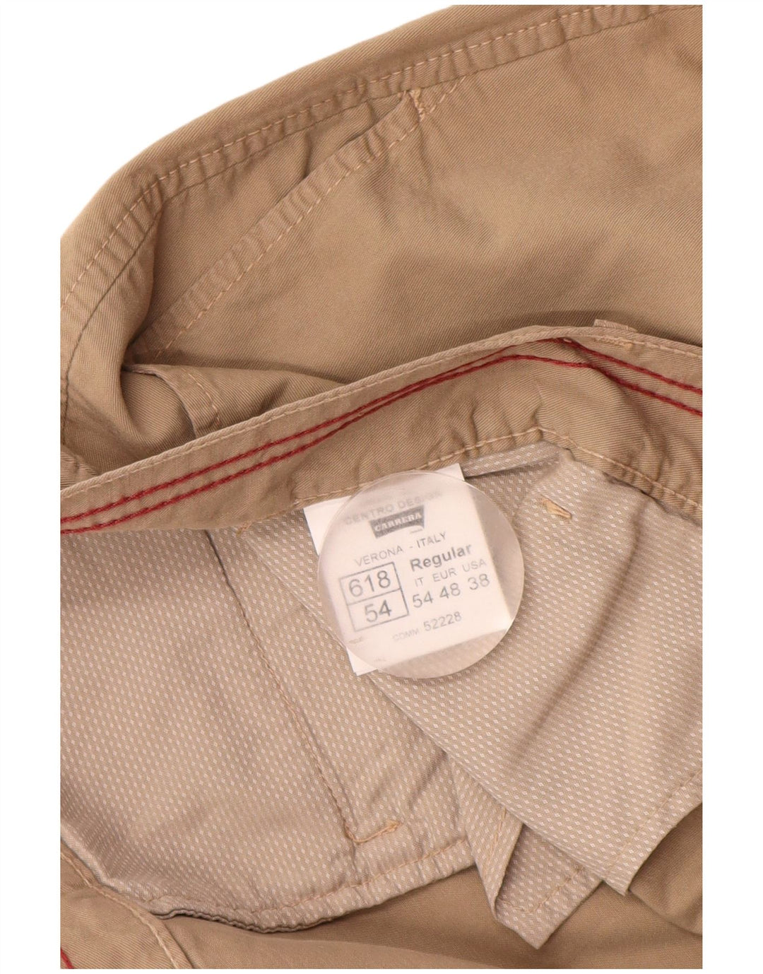 Carrera Herre Regular Fit Cargo Shorts W38 XL Beige Bomuld