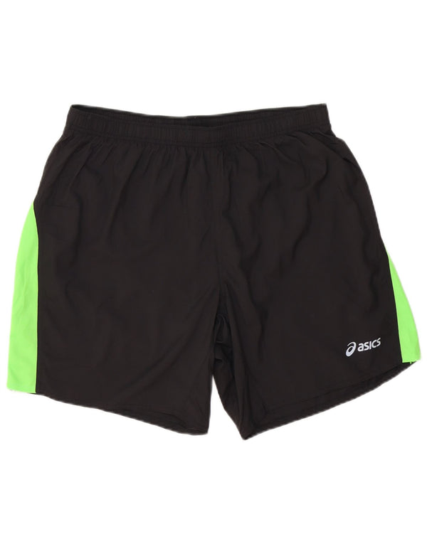 Asics Mens Sport Shorts XL  Black Colourblock Polyester