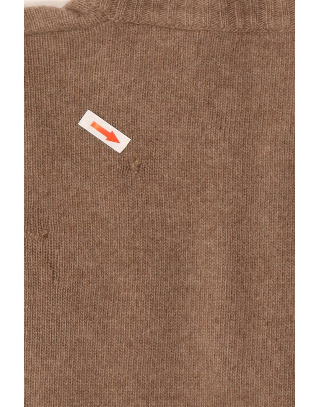 Oscar Et Louise Herre Zip Neck Jumper Sweater Medium Beige Uld