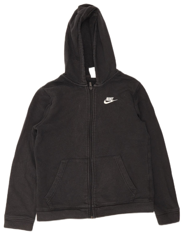 Nike Regular Fit hættetrøje til drenge 12-13 år Stor sort bomuld
