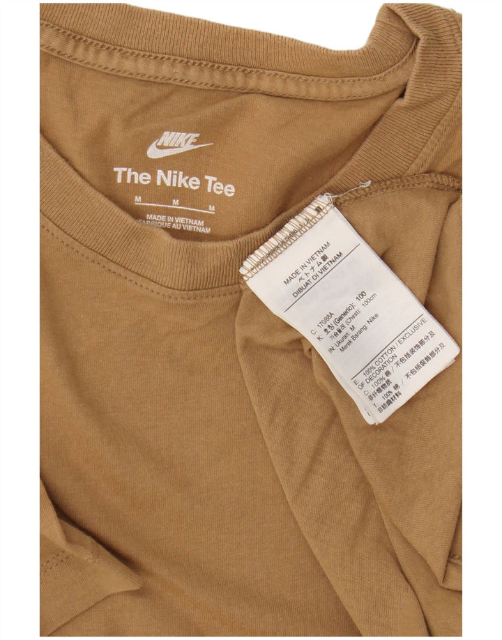 Nike T-shirt top mellembeige bomuld til mænd