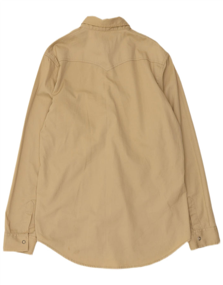 Calvin Klein Herre Regular Fit skjorte XL Beige Polyester