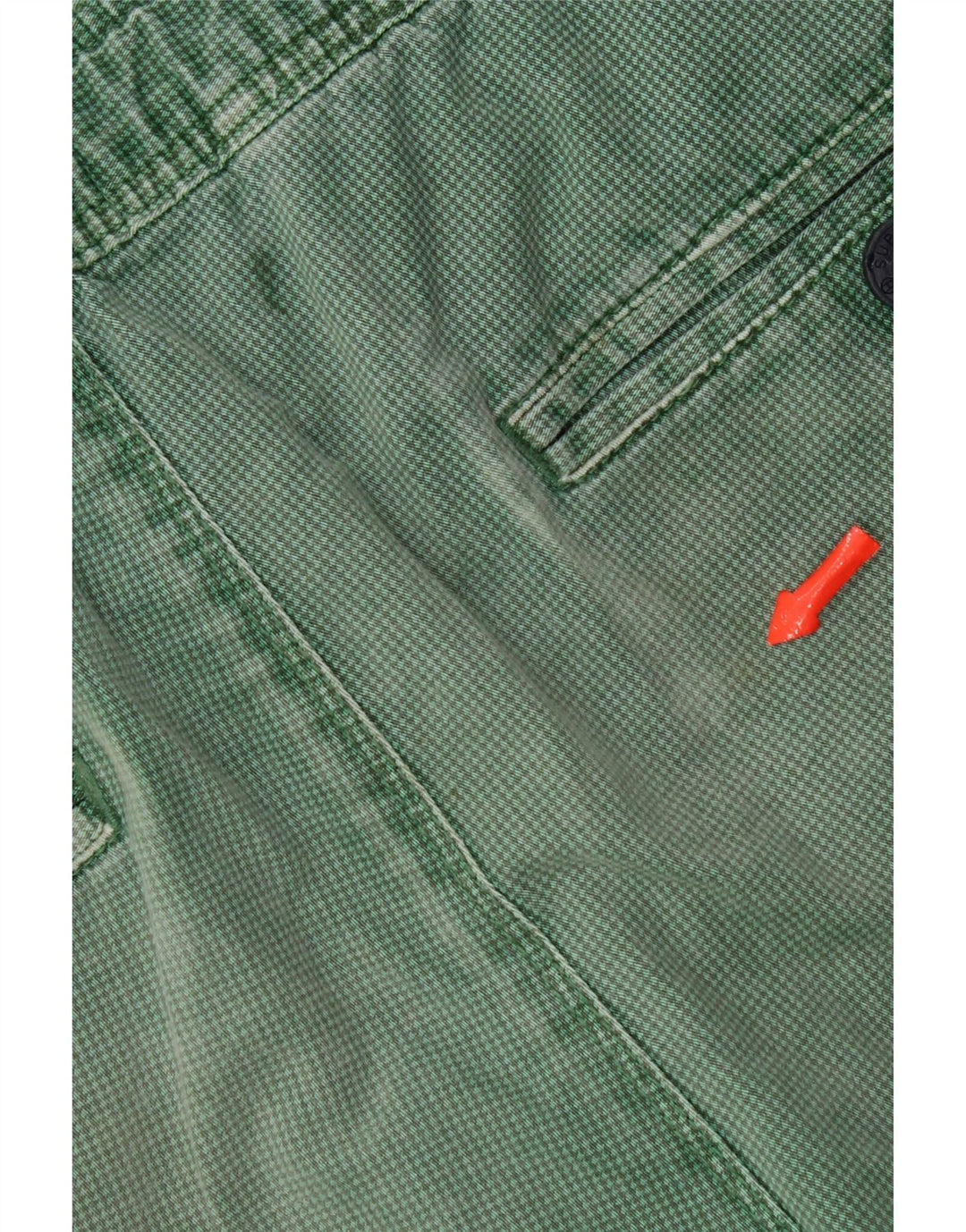 Superdry Chino-shorts til mænd store W36 grøn bomuld