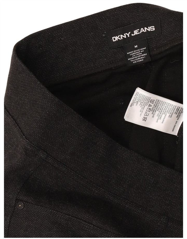 Dkny Dame Skinny Casual Bukser Medium W30 L28 Grå ternet polyester