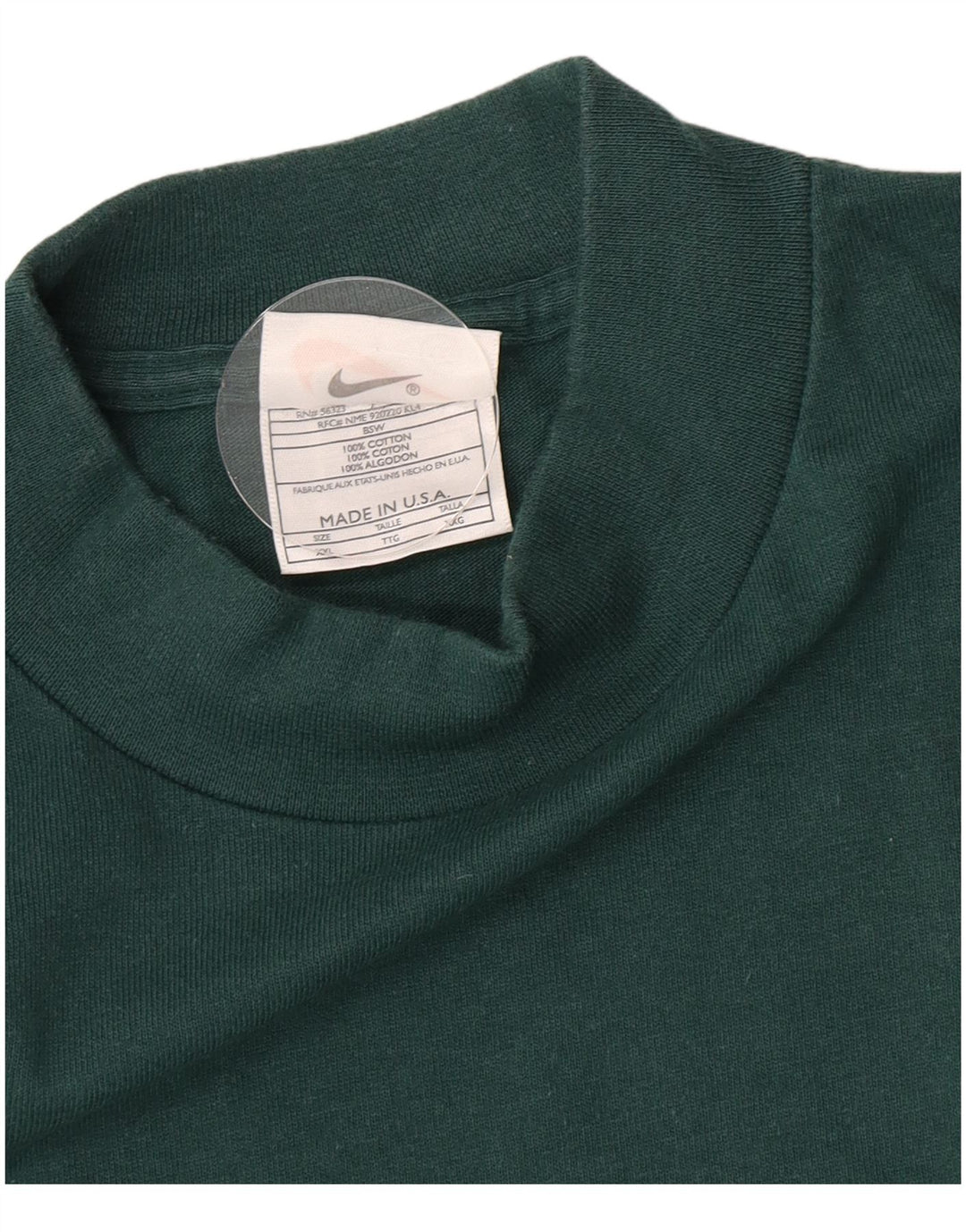 Nike Herre Top Langærmet 2XL Grøn Bomuld