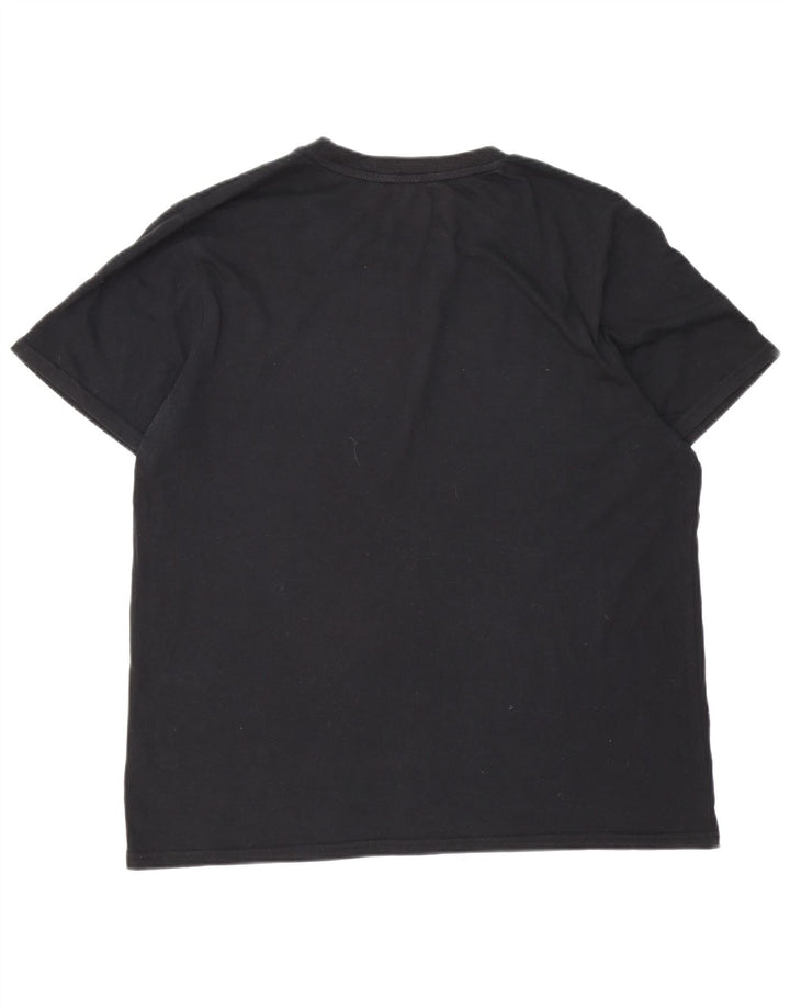 FILA Herre Grafisk T-Shirt Top 2XL Sort Bomuld
