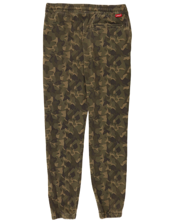 Levi's Mens Joggers Trousers Medium W30 L28 Khaki Camouflage Cotton