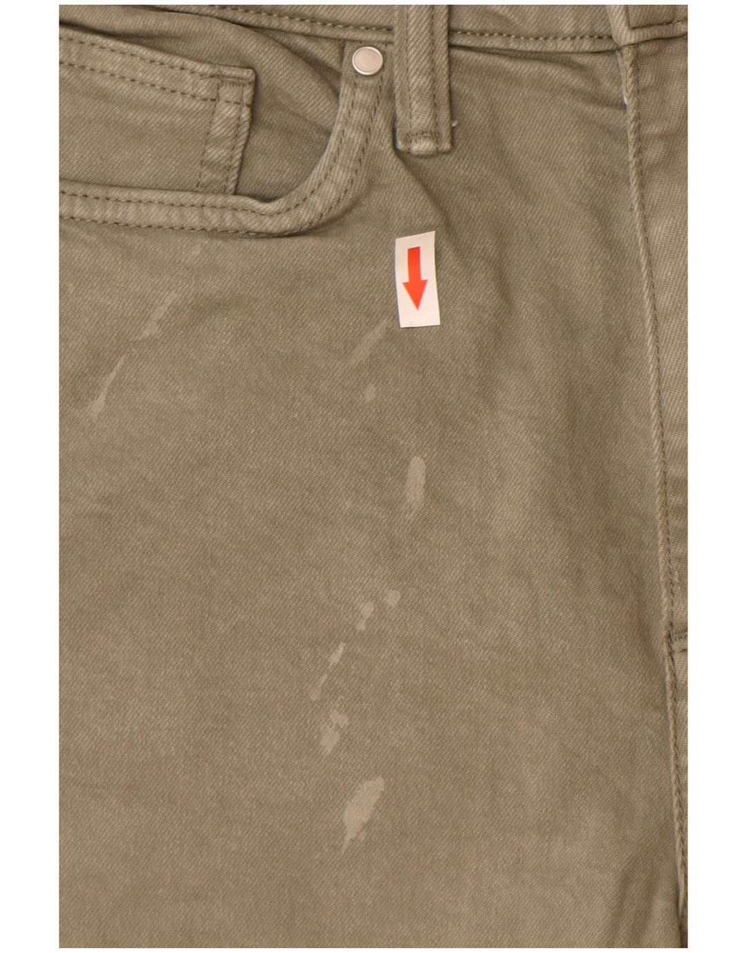 Marks & Spencer Herre Slim Jeans W32 L33 Khaki Bomuld