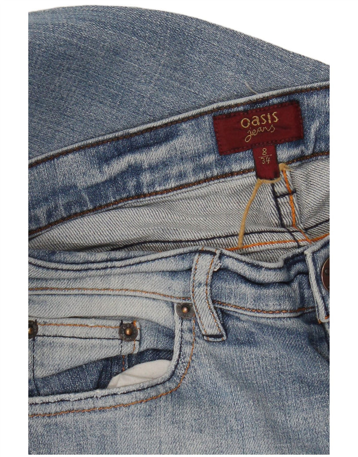 Oasis Dame Bootcut Jeans UK 8 Small W28 L30 Blue