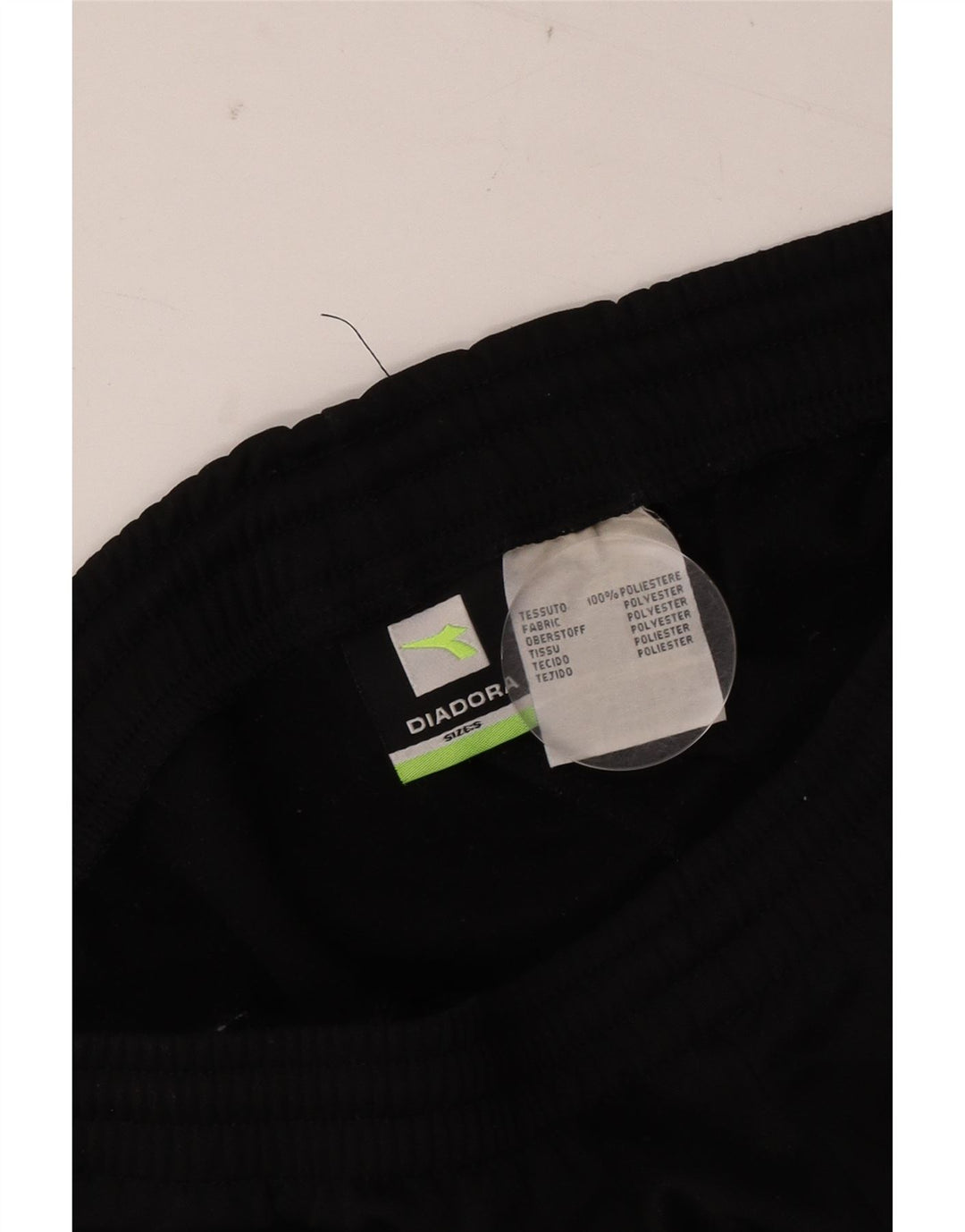 Diadora Træningsdragtsbukser til mænd Lille sort polyester