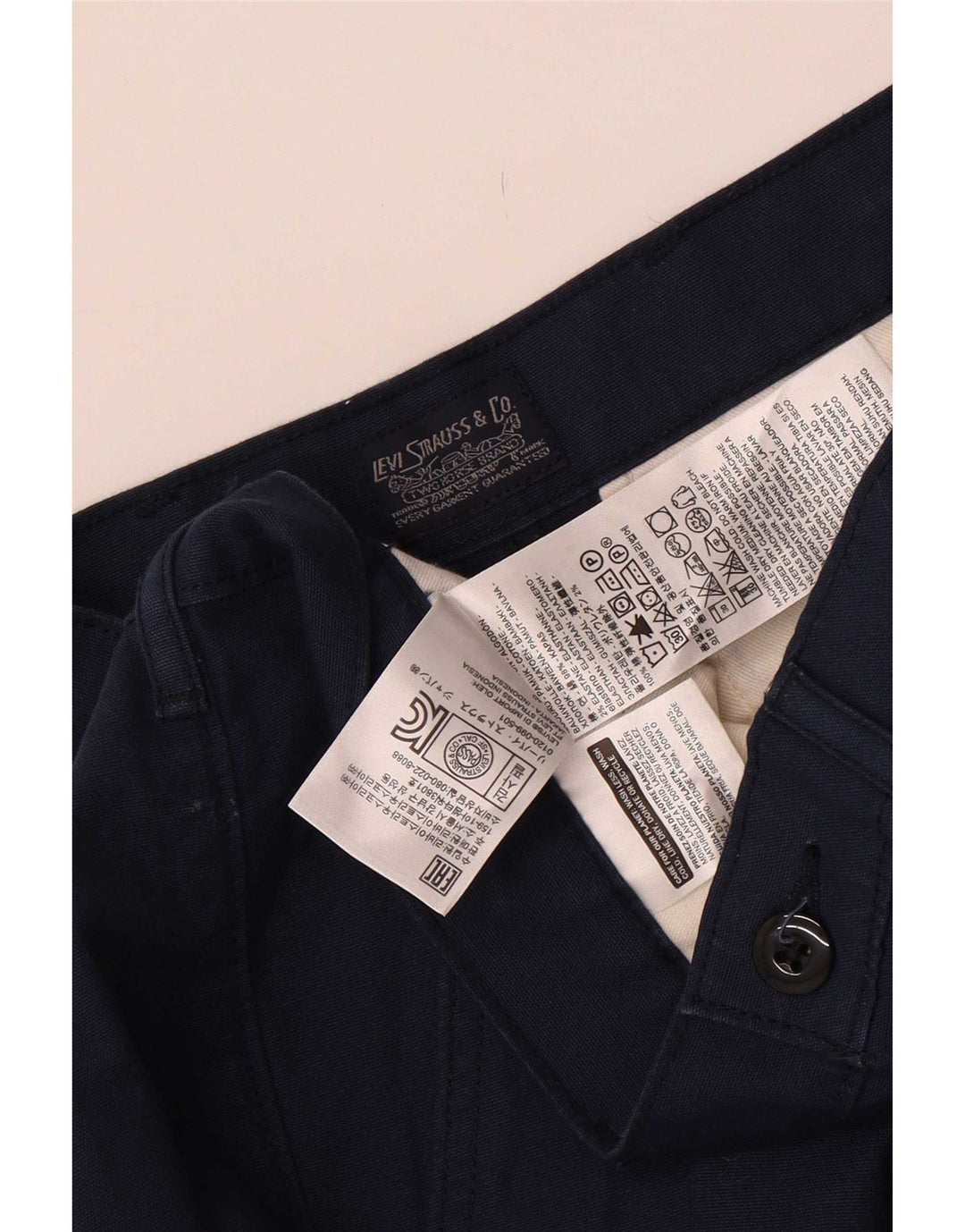 Levi's Chino Shorts til mænd W36 Large Marineblå Bomuld