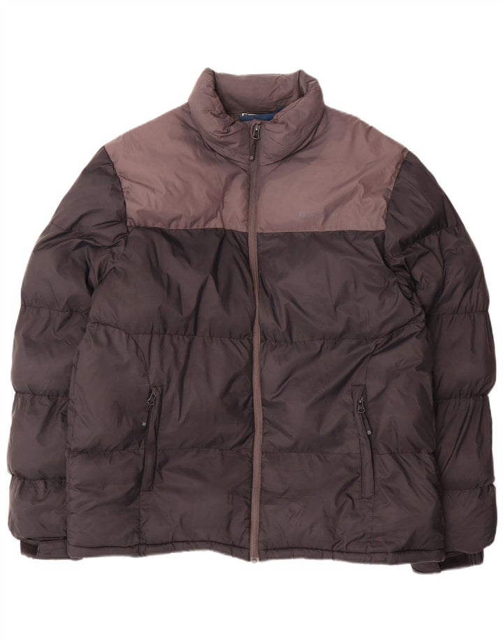 Mountain Warehouse Herre polstret jakke UK 40 Large Black Colourblock Nylon