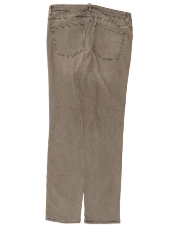 Marks & Spencer Dame The Sienna Straight Jeans UK 14 Large W34 L31 Grå