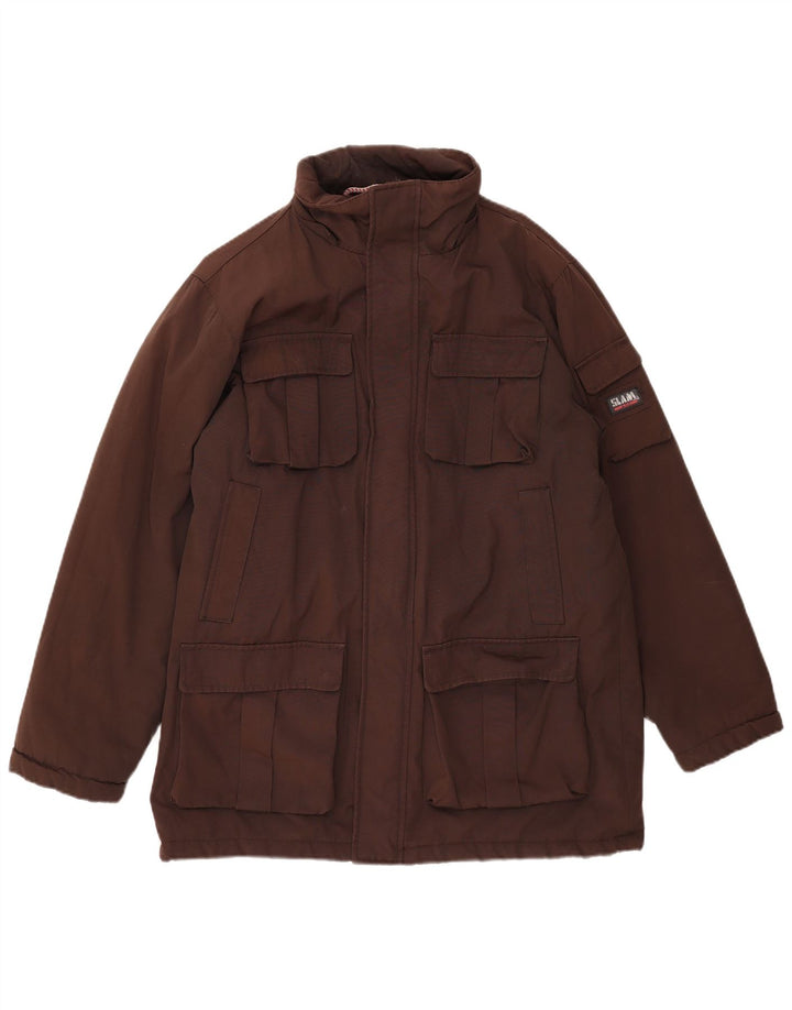 Slam Polstret Herrejakke UK 40 Stor Brun Nylon