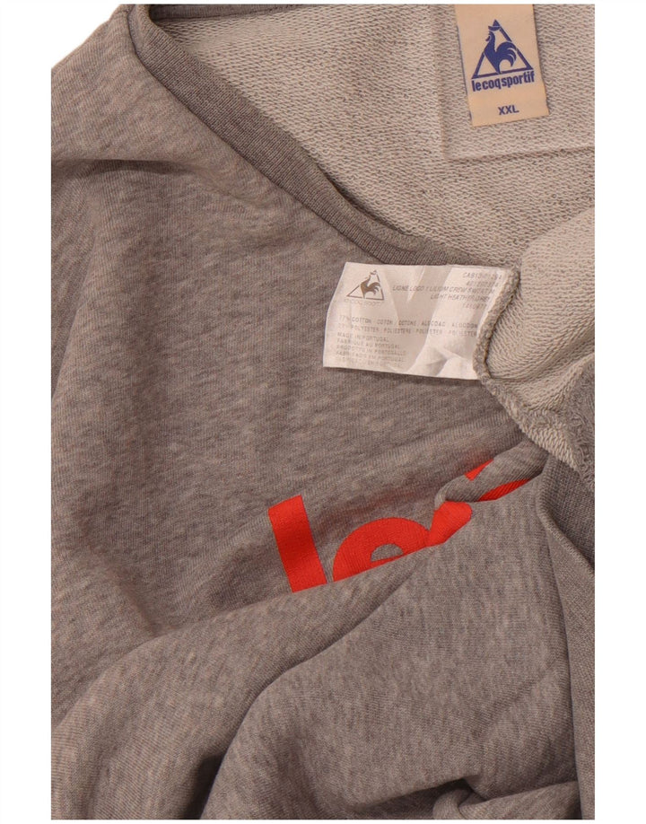 LE COQ SPORTIF Grafisk sweatshirt til mænd 2XL Grå bomuld