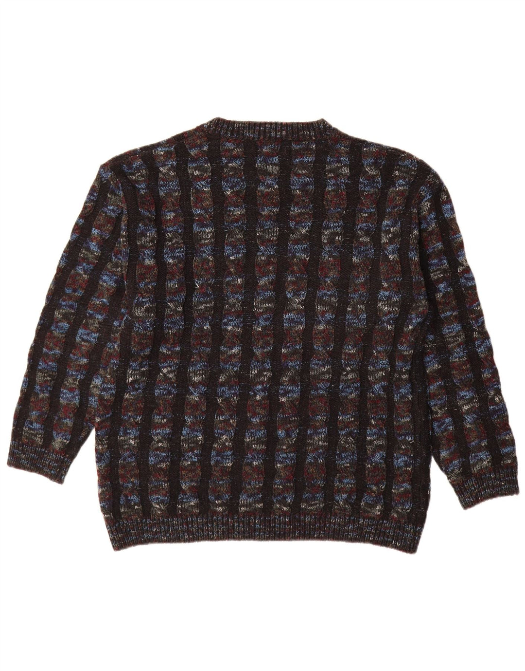 Dino Erre Herre Crew Neck Jumper Sweater IT 50 Medium Flerfarvet Stribet