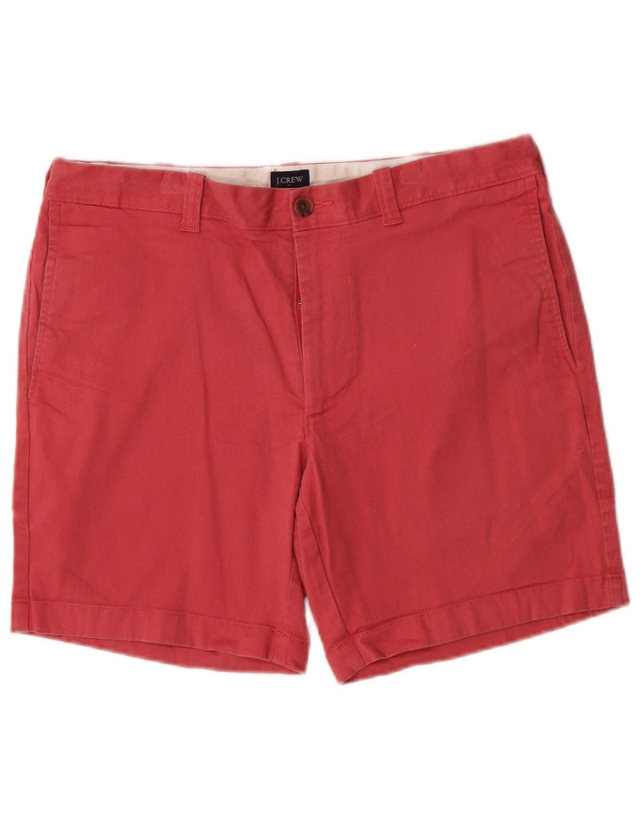 J. CREW Chino Shorts til mænd W32 Medium Rød Bomuld