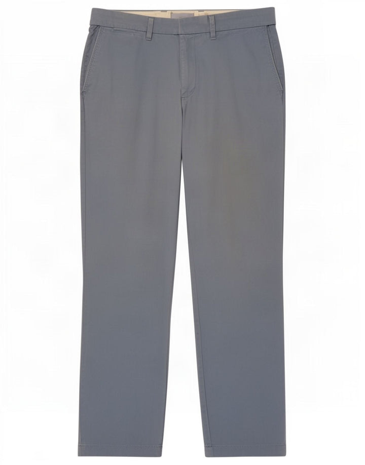 Marks & Spencer Herre Regular Chino Bukser W36 L31 Blå Bomuld
