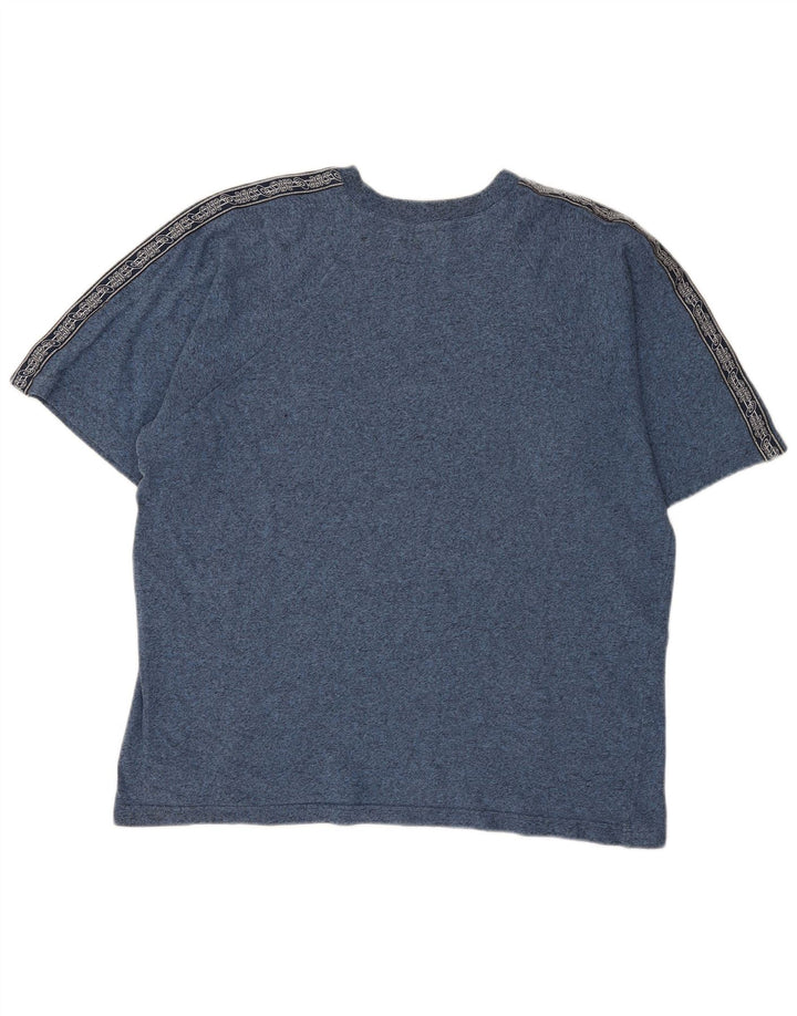 Asics Herre Grafisk T-Shirt Top Stor Blå Colourblock Bomuld