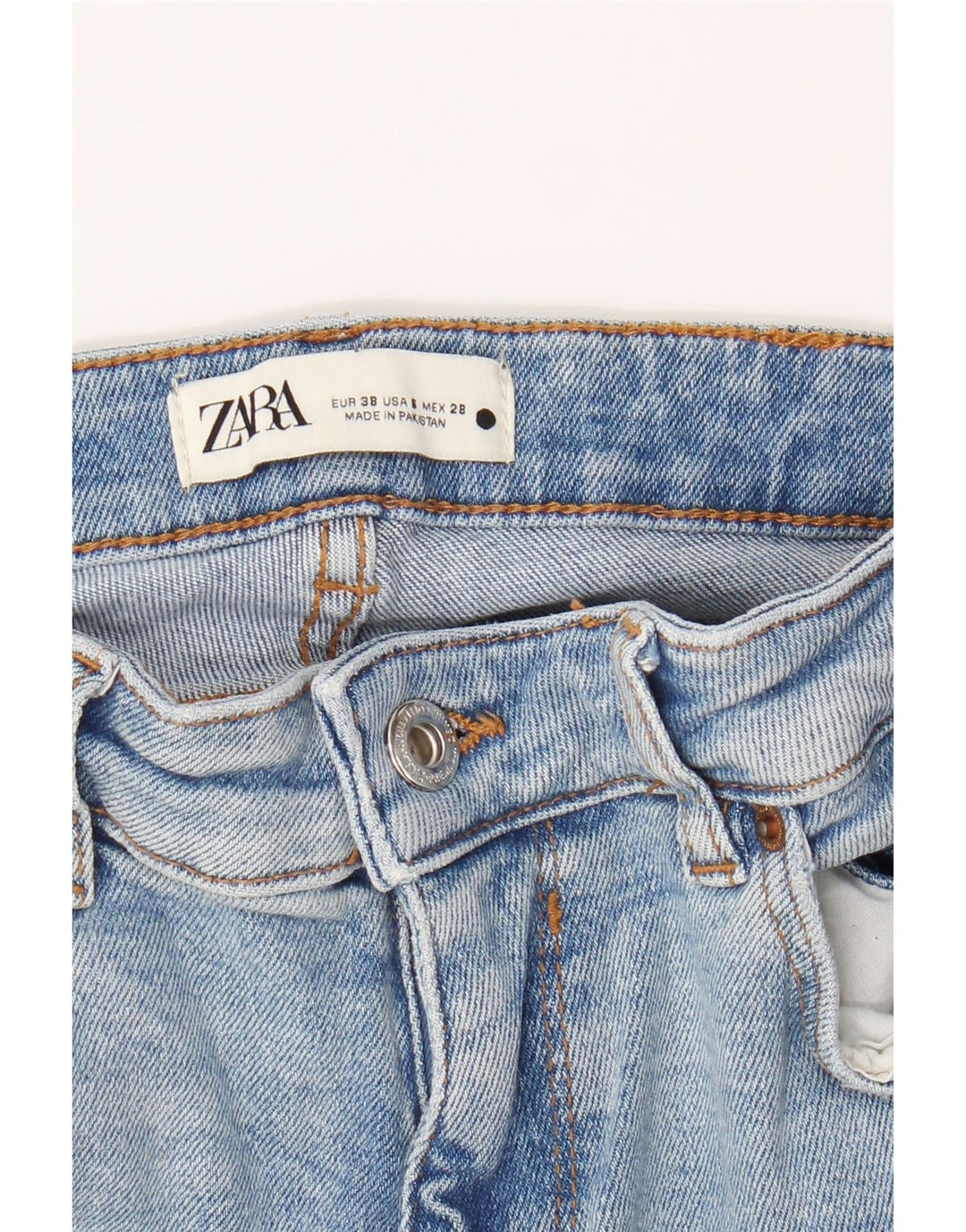 ZARA Womens Slim Jeans EU 38 Small W28 L29 Blue Vintage Zara and Second-Hand Zara from Messina Hembry 