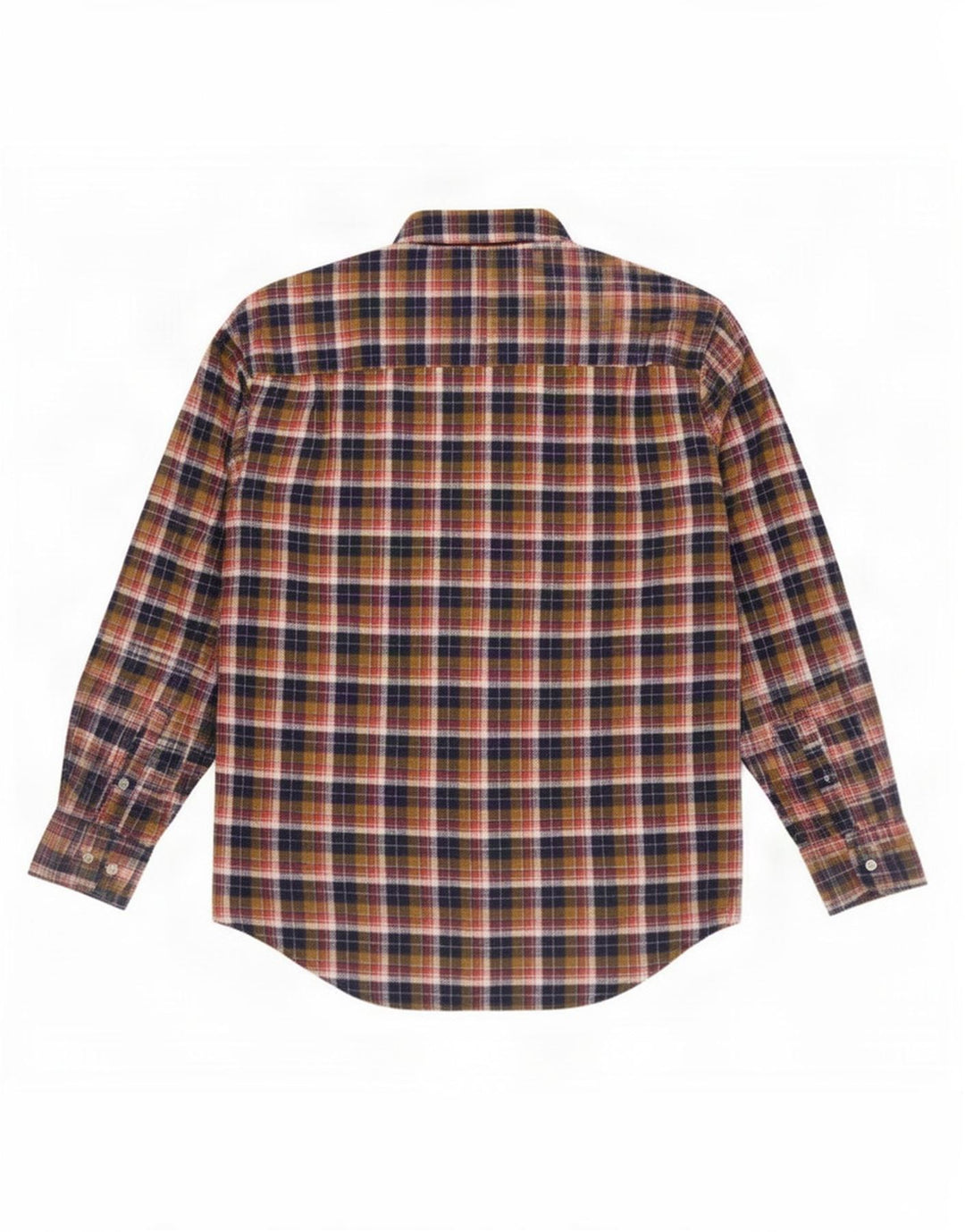 Nanuk Herre Flanelskjorte Stor flerfarvet Plaid Bomuld