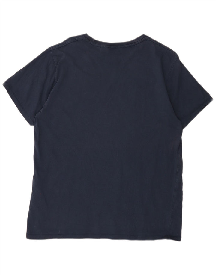 LEVI'S Herre grafisk T-shirt Top Stor marineblå bomuld
