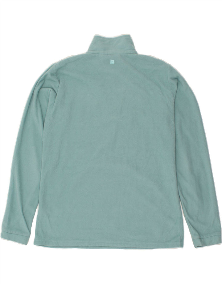 MOUNTAIN WAREHOUSE Womens Zip Neck Fleece Jumper UK 14 Large Blue Vintage Mountain Warehouse and Second-Hand Mountain Warehouse from Messina Hembry 