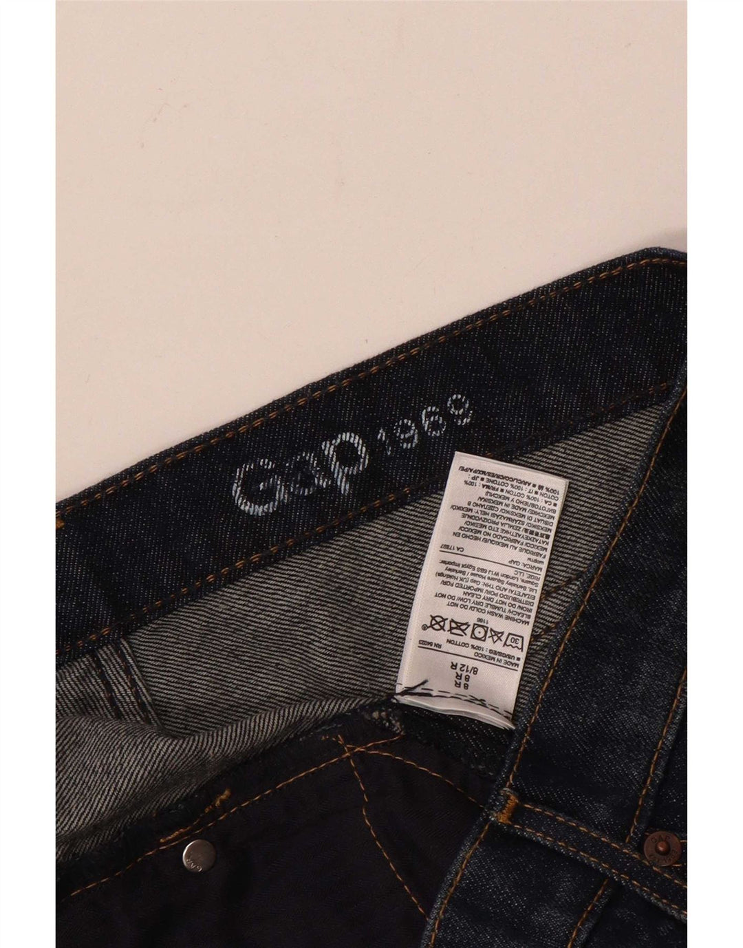 Gap Dame denim Shorts UK 12 Medium W32 Blå Bomuld