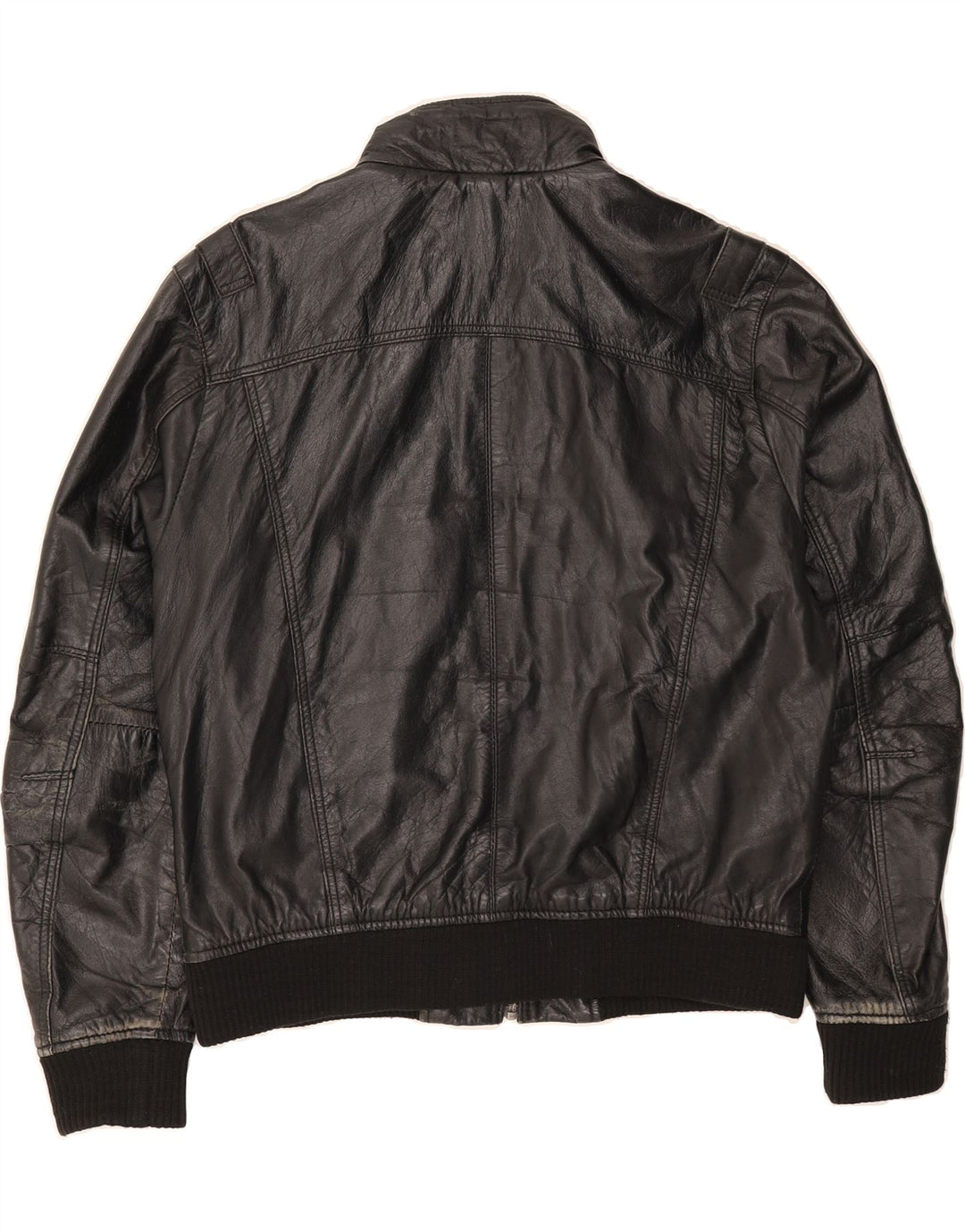 GIPSY Womens Leather Jacket UK 16 Large Black Leather Vintage Gipsy and Second-Hand Gipsy from Messina Hembry 