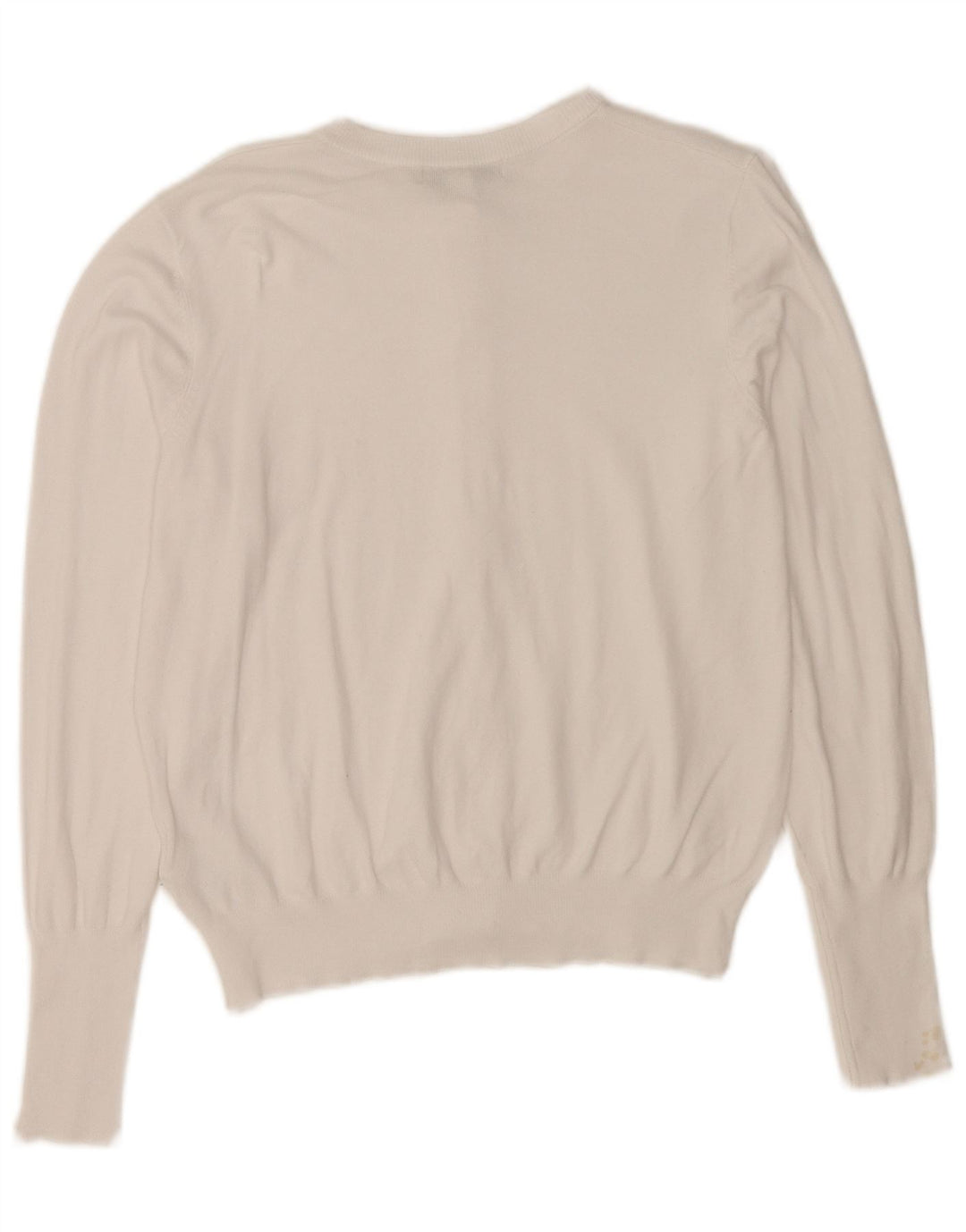Marks & Spencer Dame Cardigan Sweater UK 14 Medium White Viscose