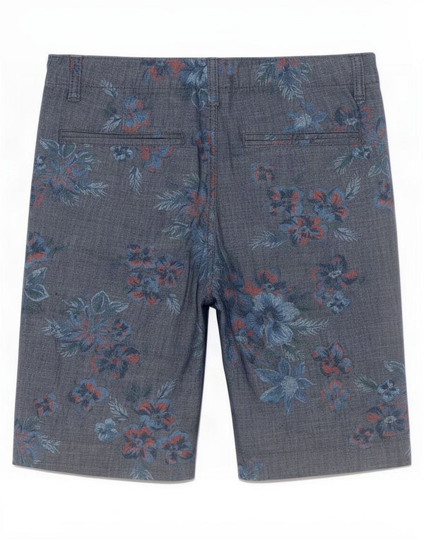 Gap Boys Chino Shorts 15-16 år W27 Blue Floral Cotton