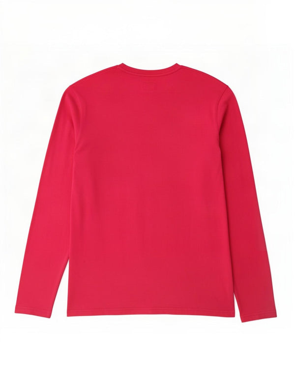 Lee Dame Grafisk Top Langærmet UK 18 XL Pink Bomuld