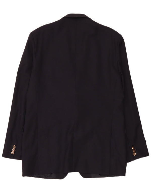 Magee Herre 2 Button Blazer Jacket UK 42 XL Navy Blue New Wool