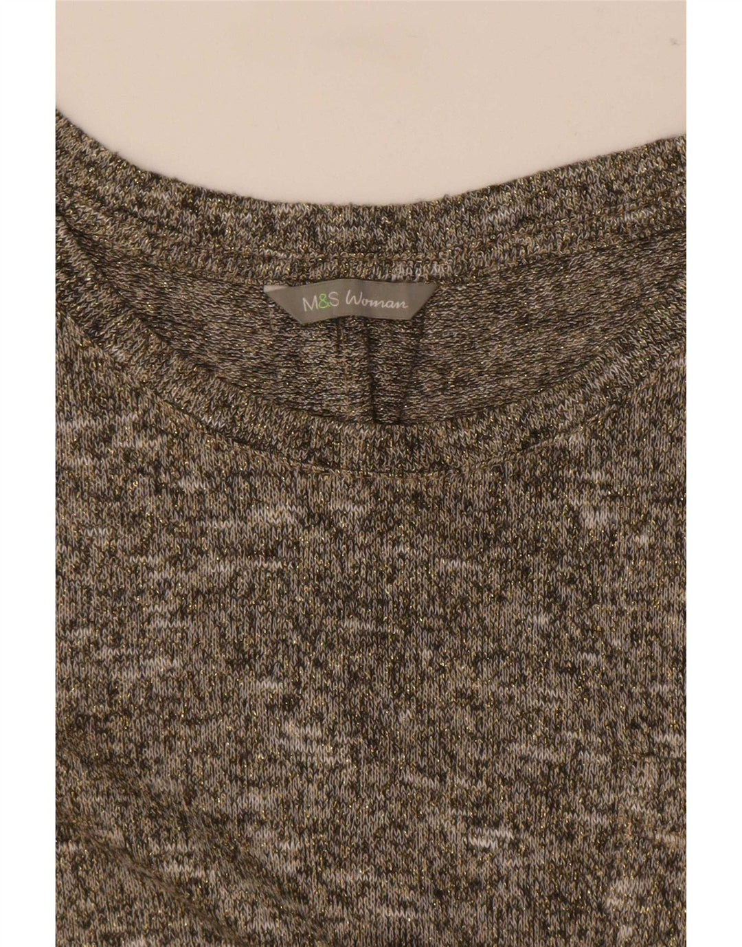 Marks & Spencer T-shirt top til kvinder UK 14 Medium Grå Flecked