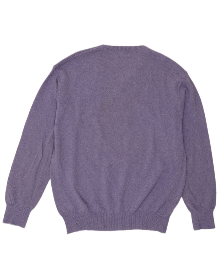 Kappa Herre V-hals sweater Stor lilla lammeuld