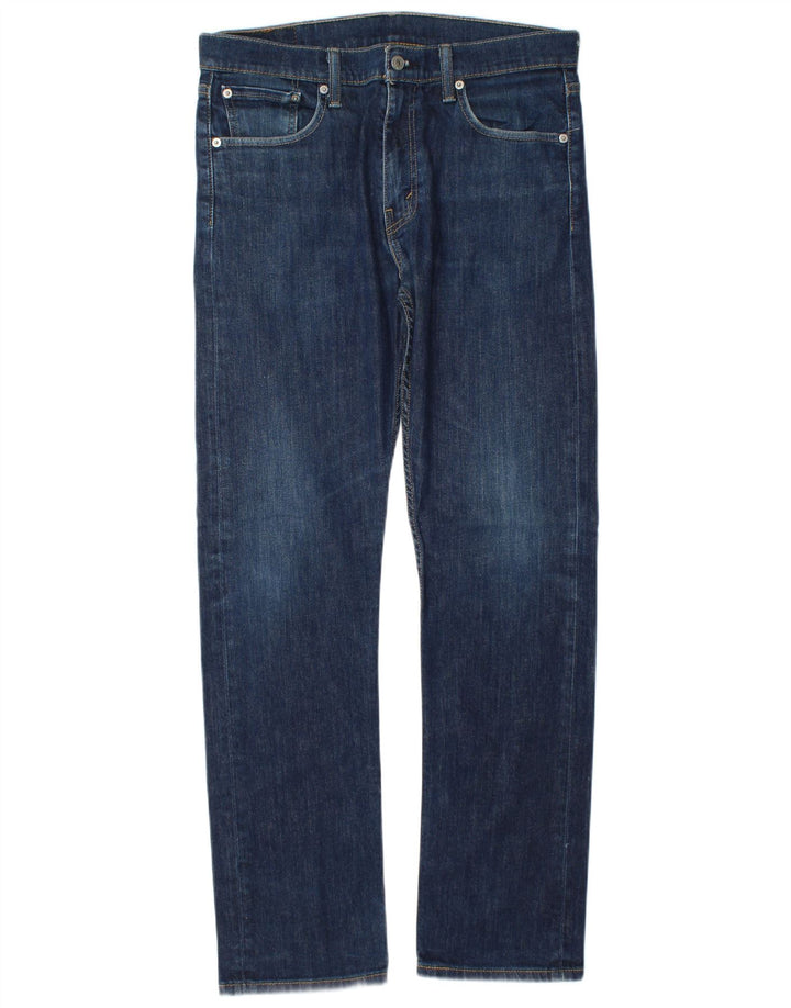 Levi's Herre 513 Straight Jeans W32 L32 Blå Bomuld