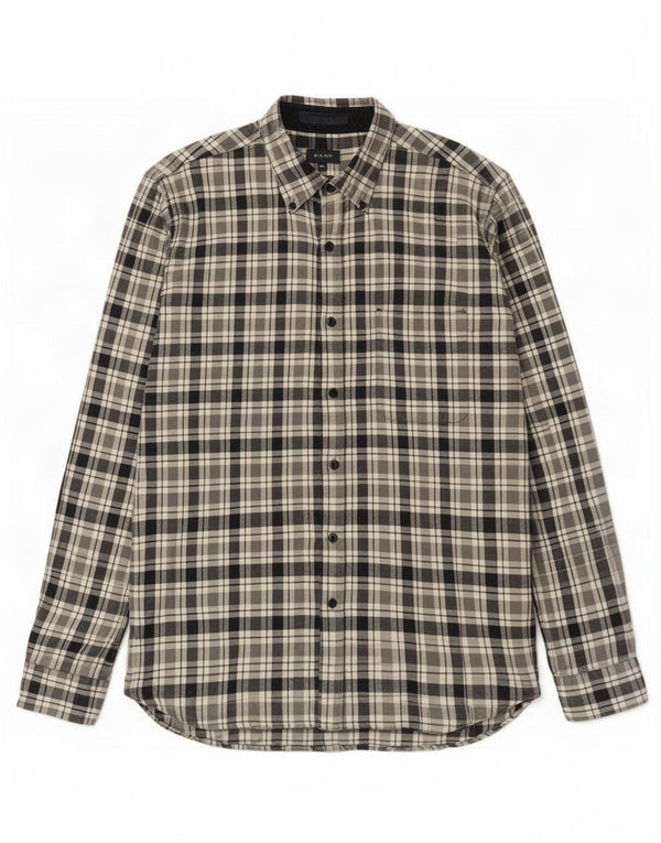 Gant Mens Regular Fit Shirt Medium Navy Blue Check Cotton