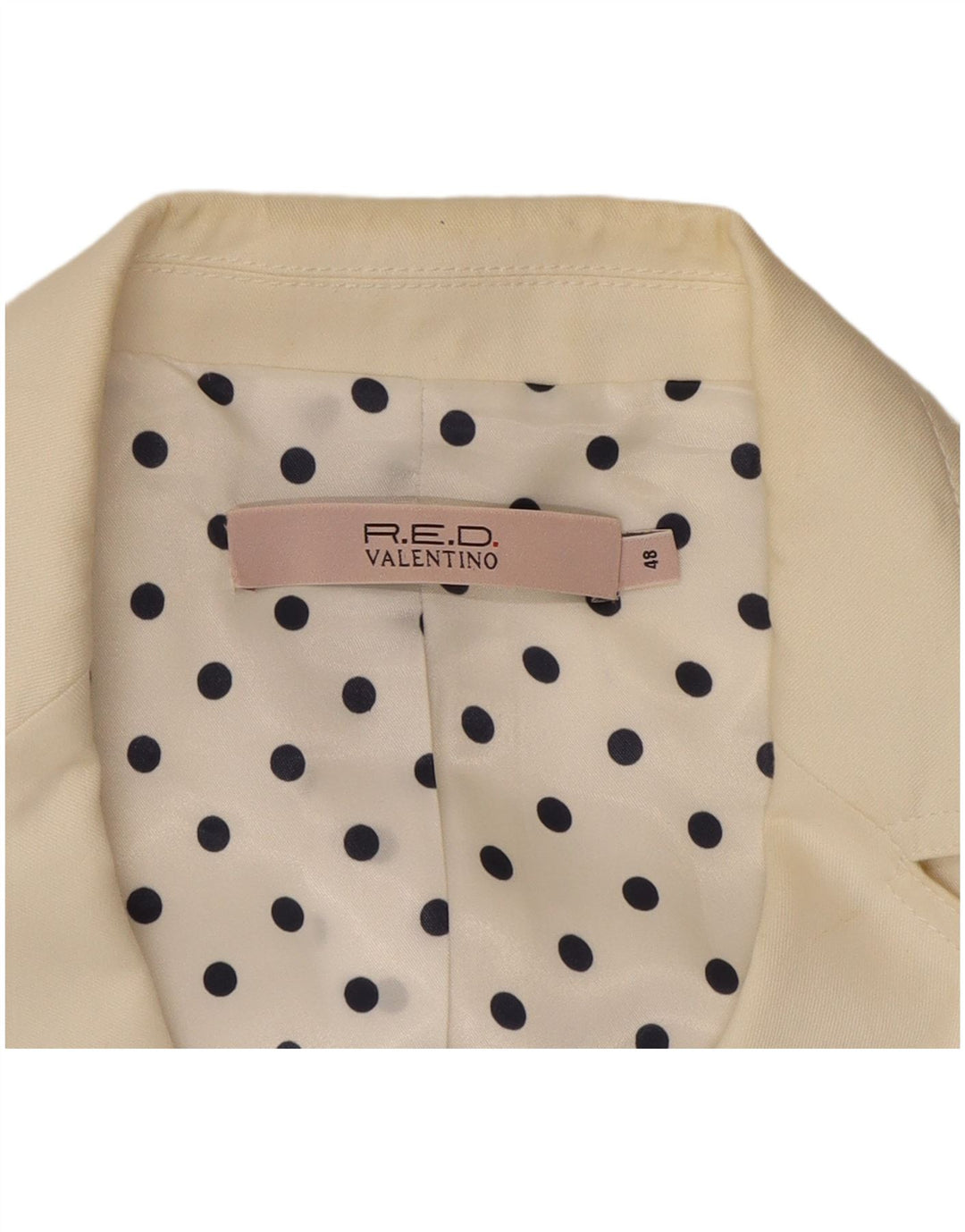RED VALENTINO Womens 3 Button Blazer Jacket IT 48 XL White Cotton