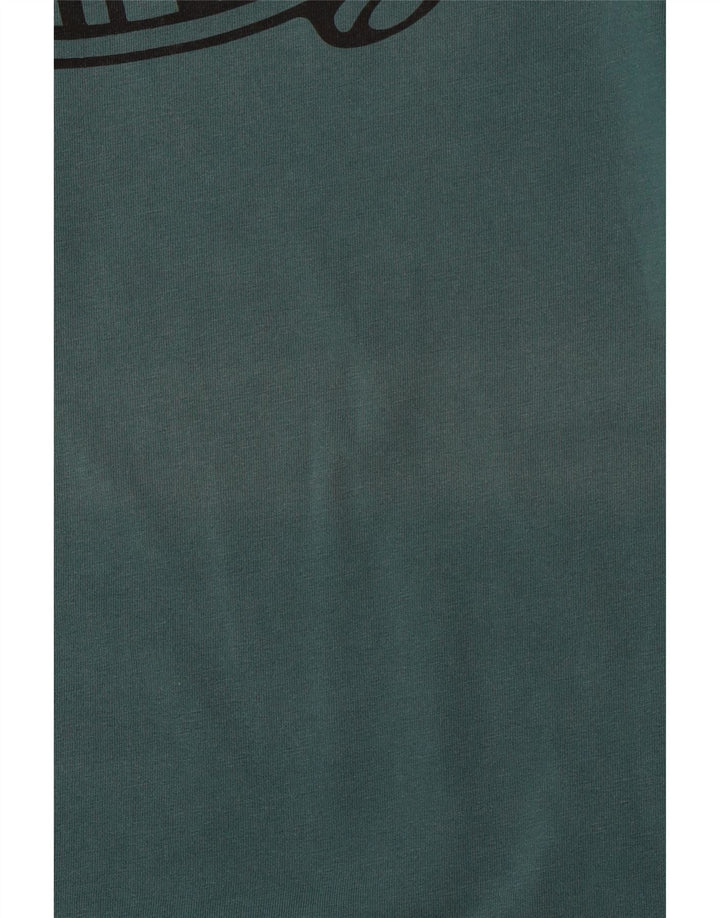 VANS Herre Custom Fit grafisk T-shirt Top XS Grøn bomuld