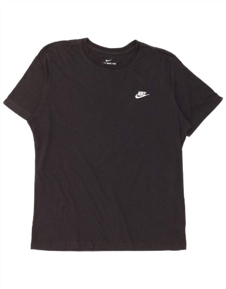 NIKE T-shirt top til mænd, stor sort bomuld
