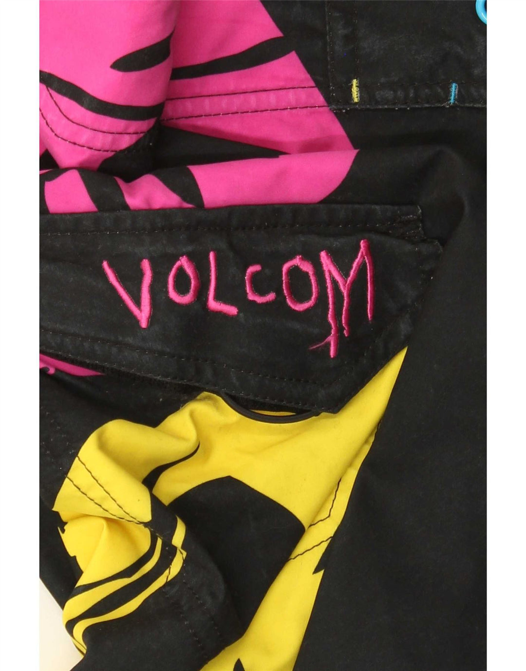 Volcom Herre grafiske svømmeshorts Medium Sort Polyester