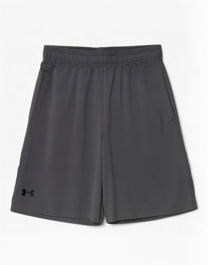 Under Armour Herre Loose Fit Sportshorts Små Grå Polyester