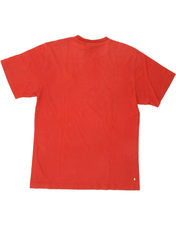 REEBOK Mens Graphic T-Shirt Top Medium Red Cotton Vintage Reebok and Second-Hand Reebok from Messina Hembry 