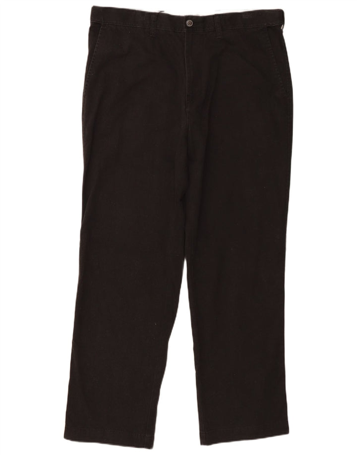 Marks & Spencer Herre Regular Fit Chinobukser W36 L29 Sort bomuld